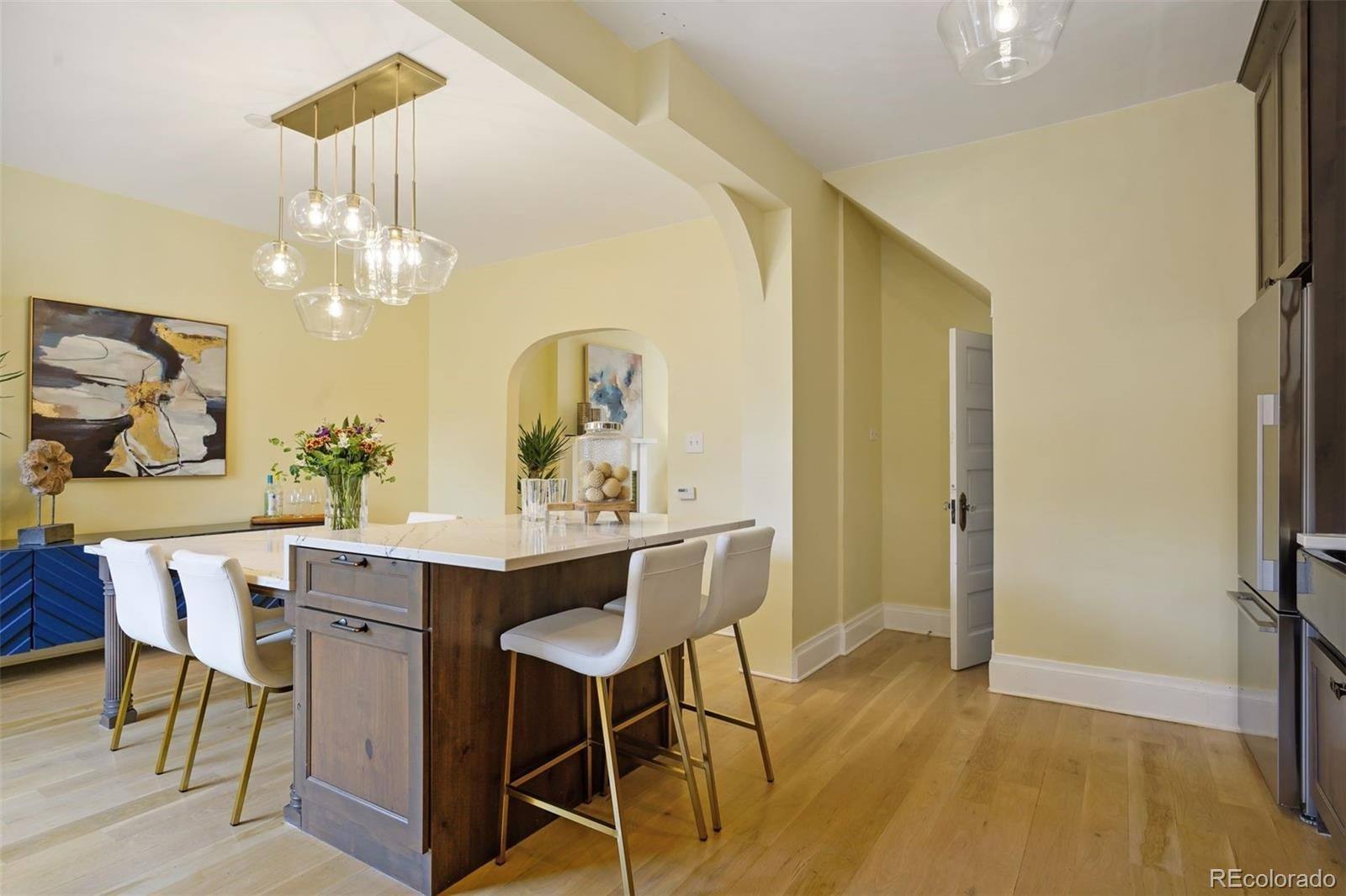 Kitchen island with seating