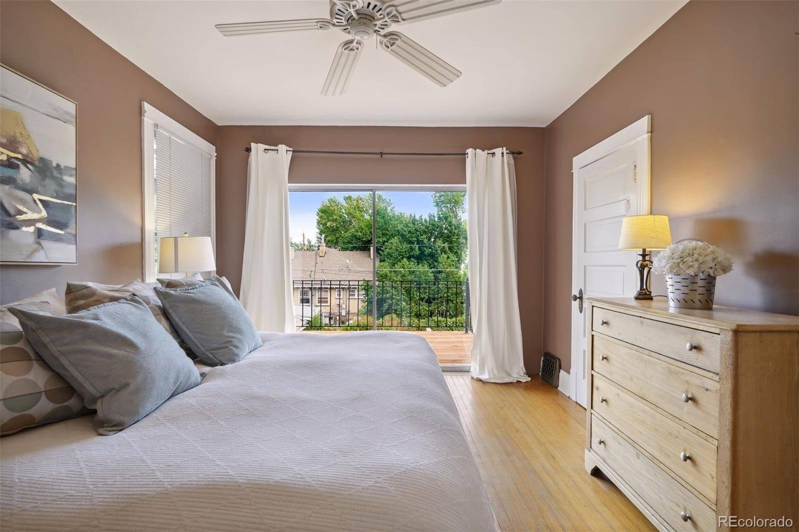 Primary bedroom with deck access