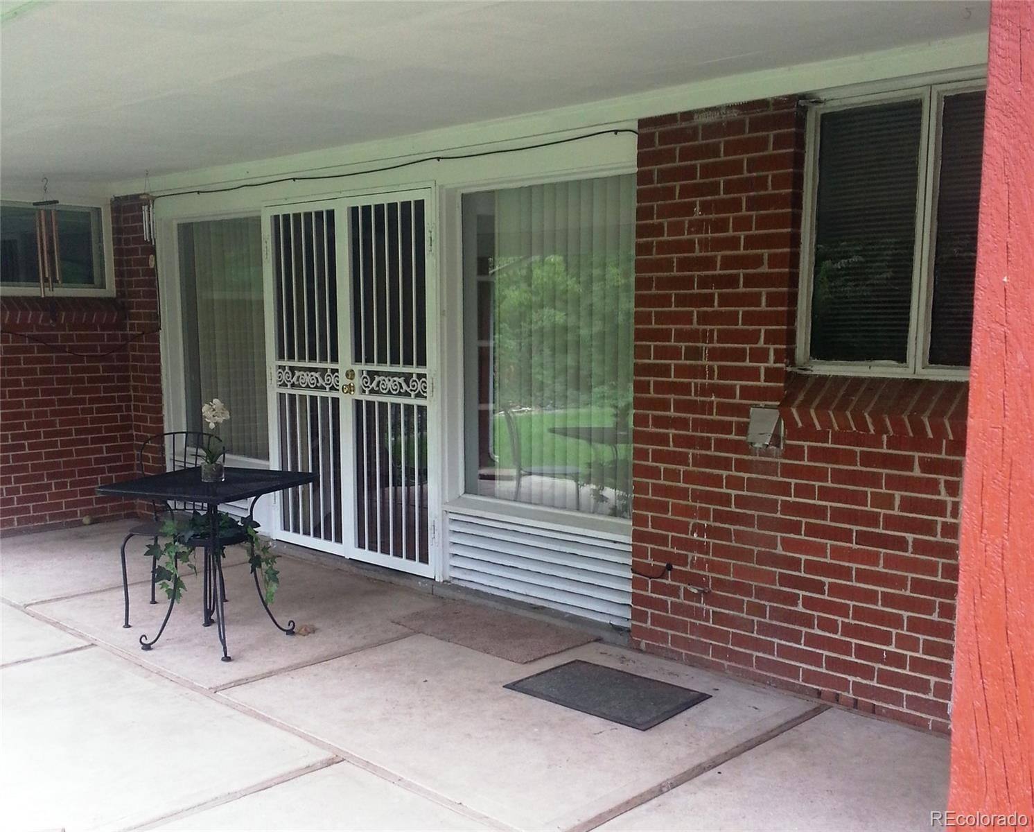 Covered patio