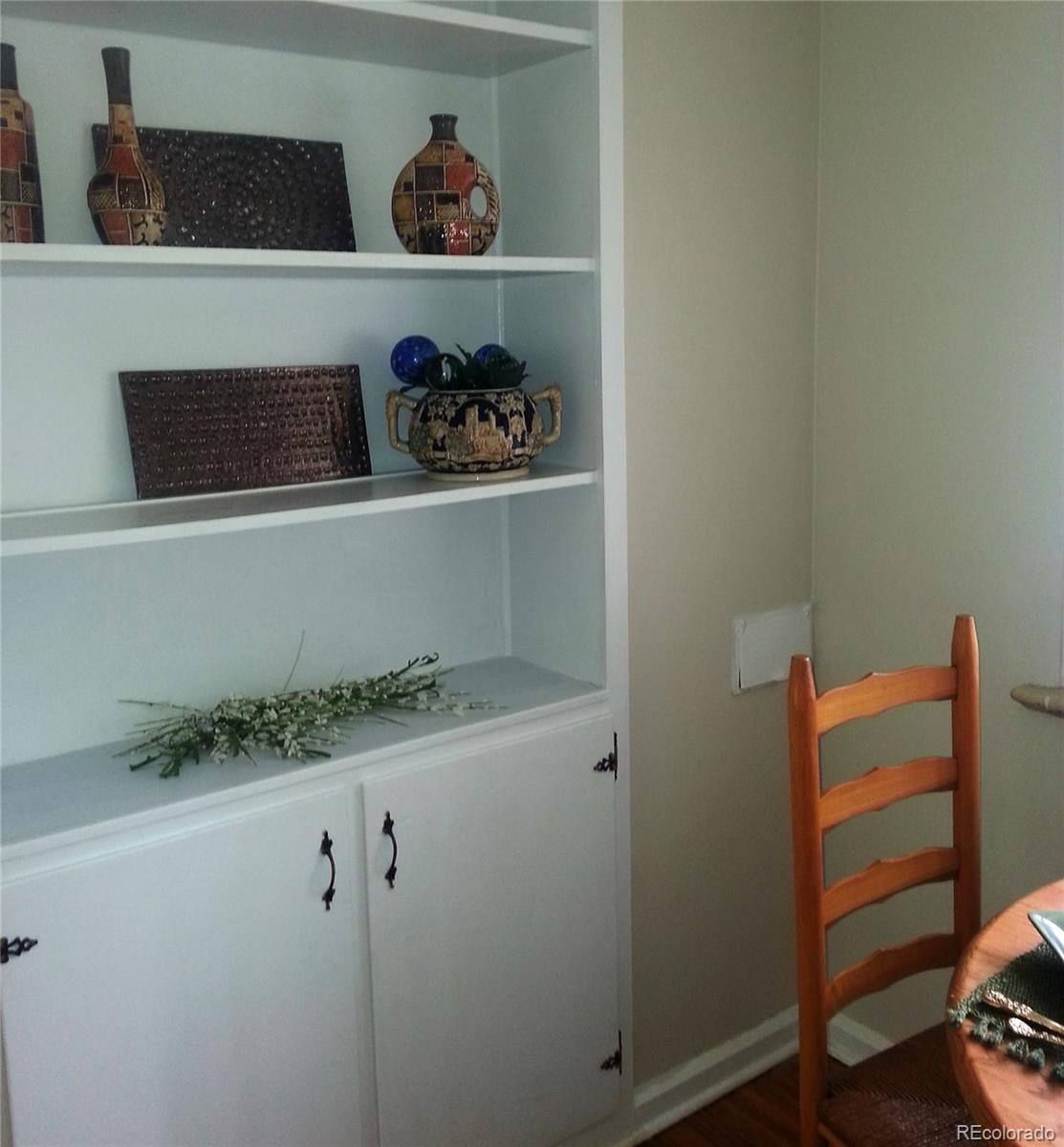 Built-in shelving