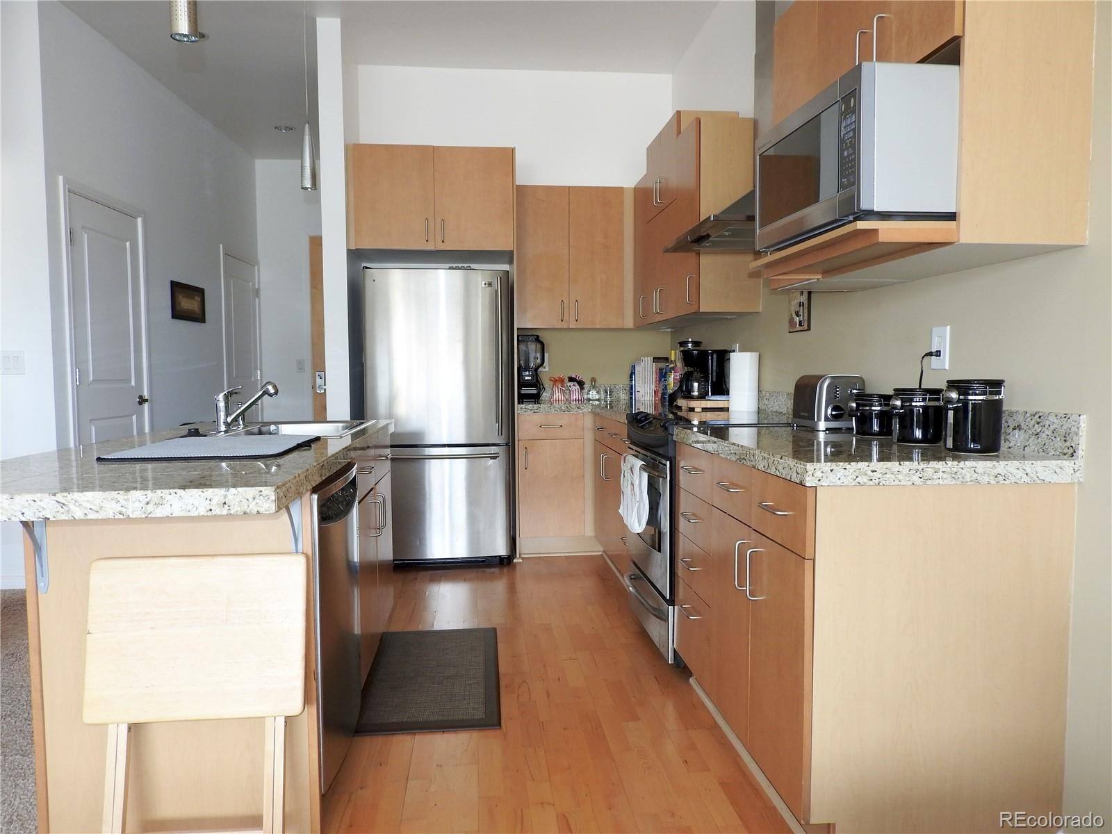 Kitchen with stainless appliances