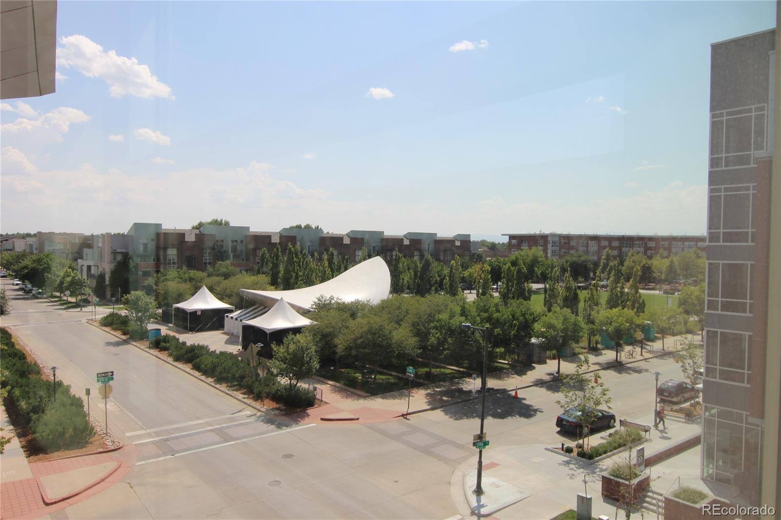 View over the 29th Avenue Town Center and Founders Green