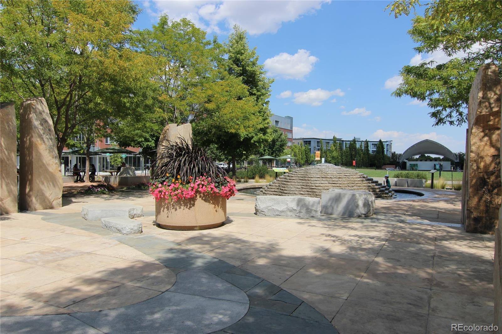 Plaza seating