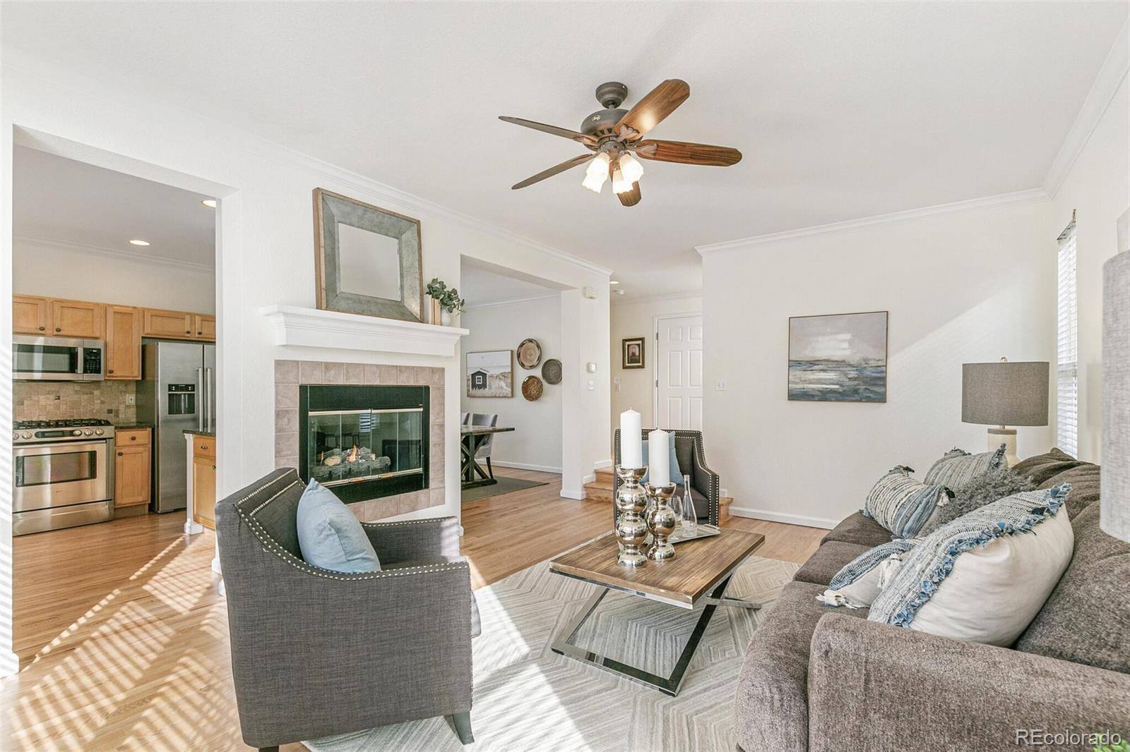 Great room toward the kitchen