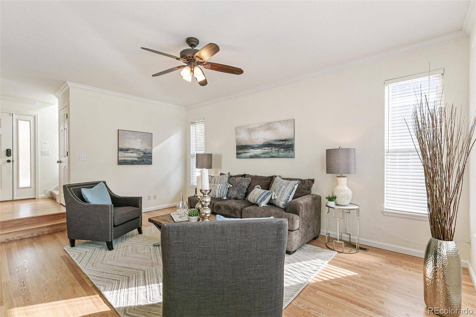 Great room with high ceilings