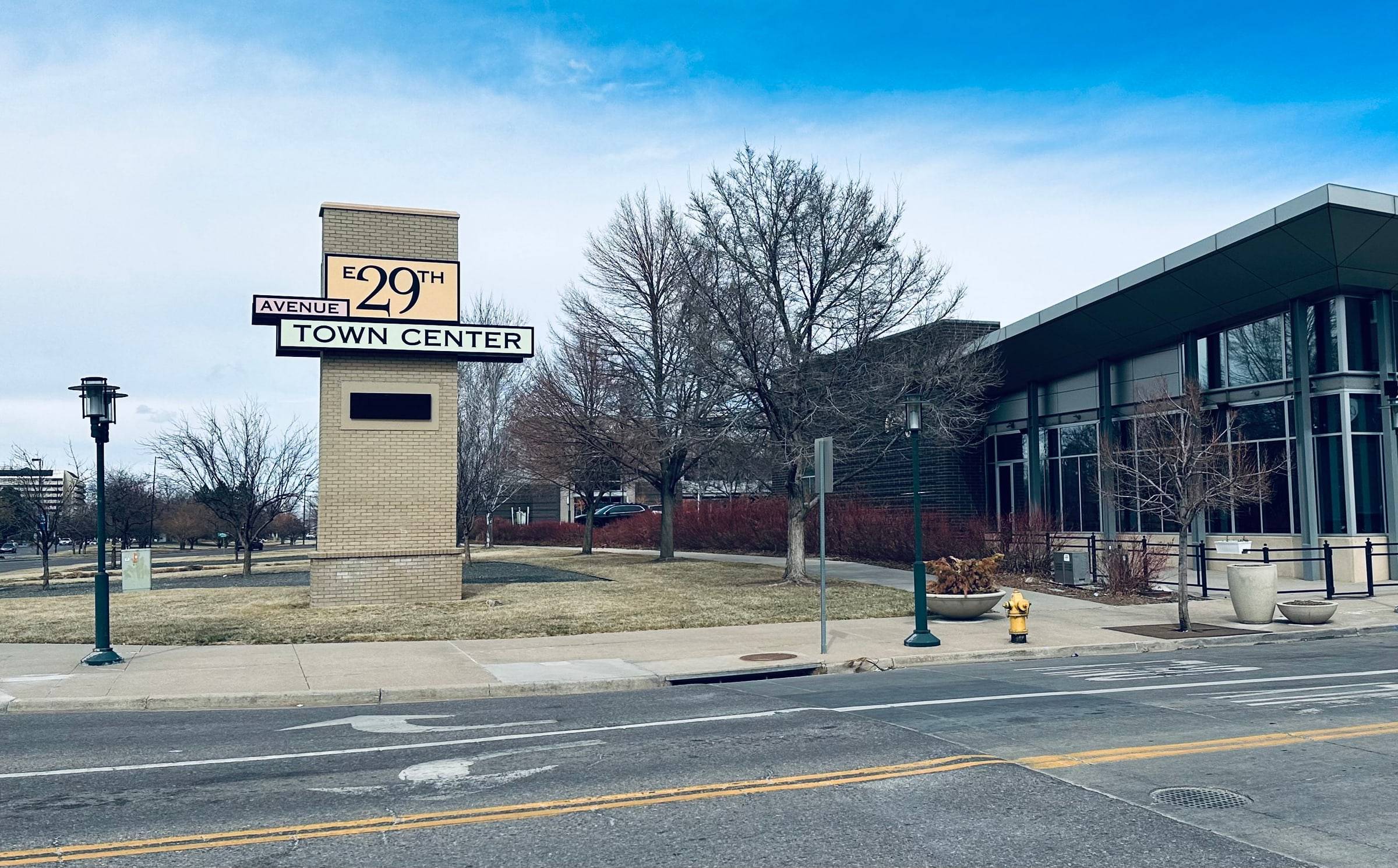 Entrance to the 29th Avenue Town Center in Central Park