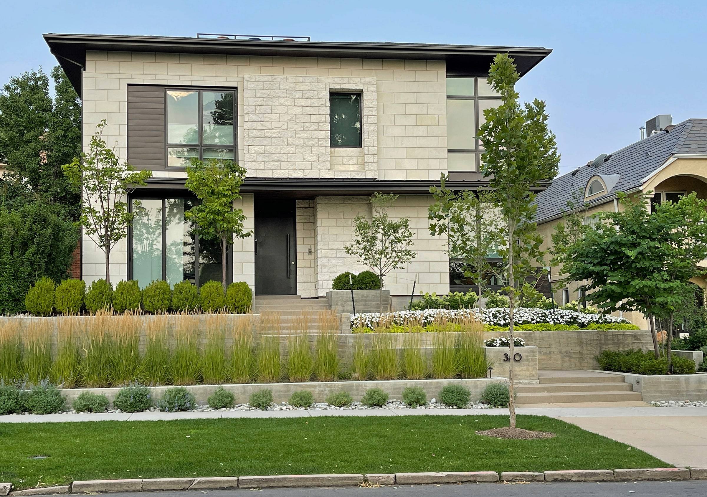 A contemporary home on a tree-lined Cherry Creek North street, near Pam’s office